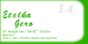 etelka gero business card